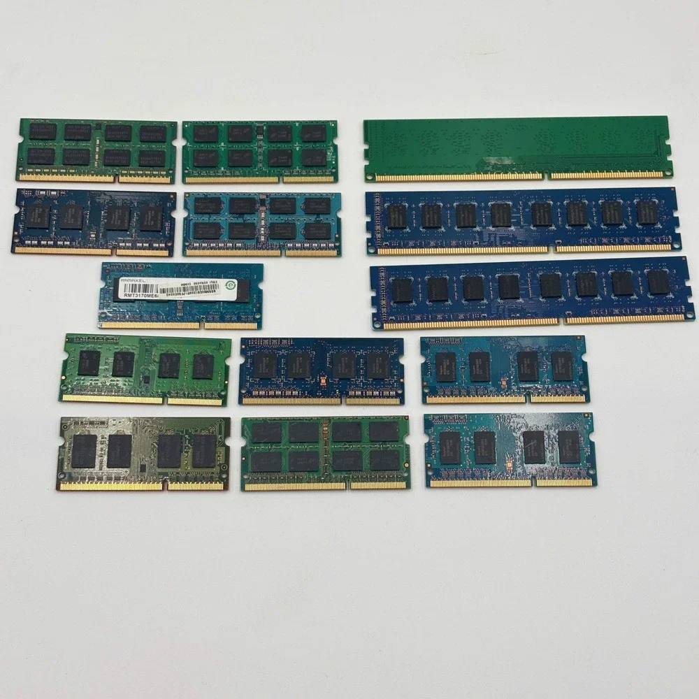 Mixed Lot 14 RAM Memory DDR3 Laptop Desktop Samsung Crucial Hynix 1GB 2GB 4GB